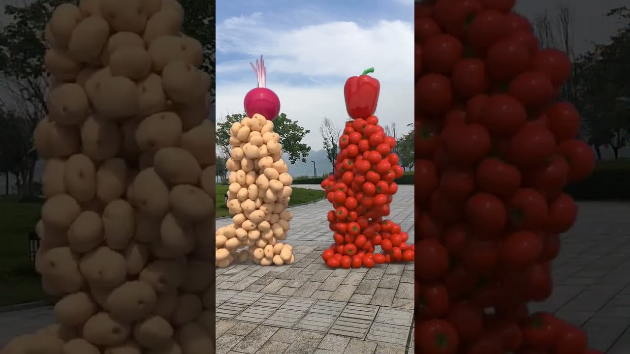 Fruit on the right touch🍓🥔🍅3D Special Effects| 3D Animation #shorts #vfxhd