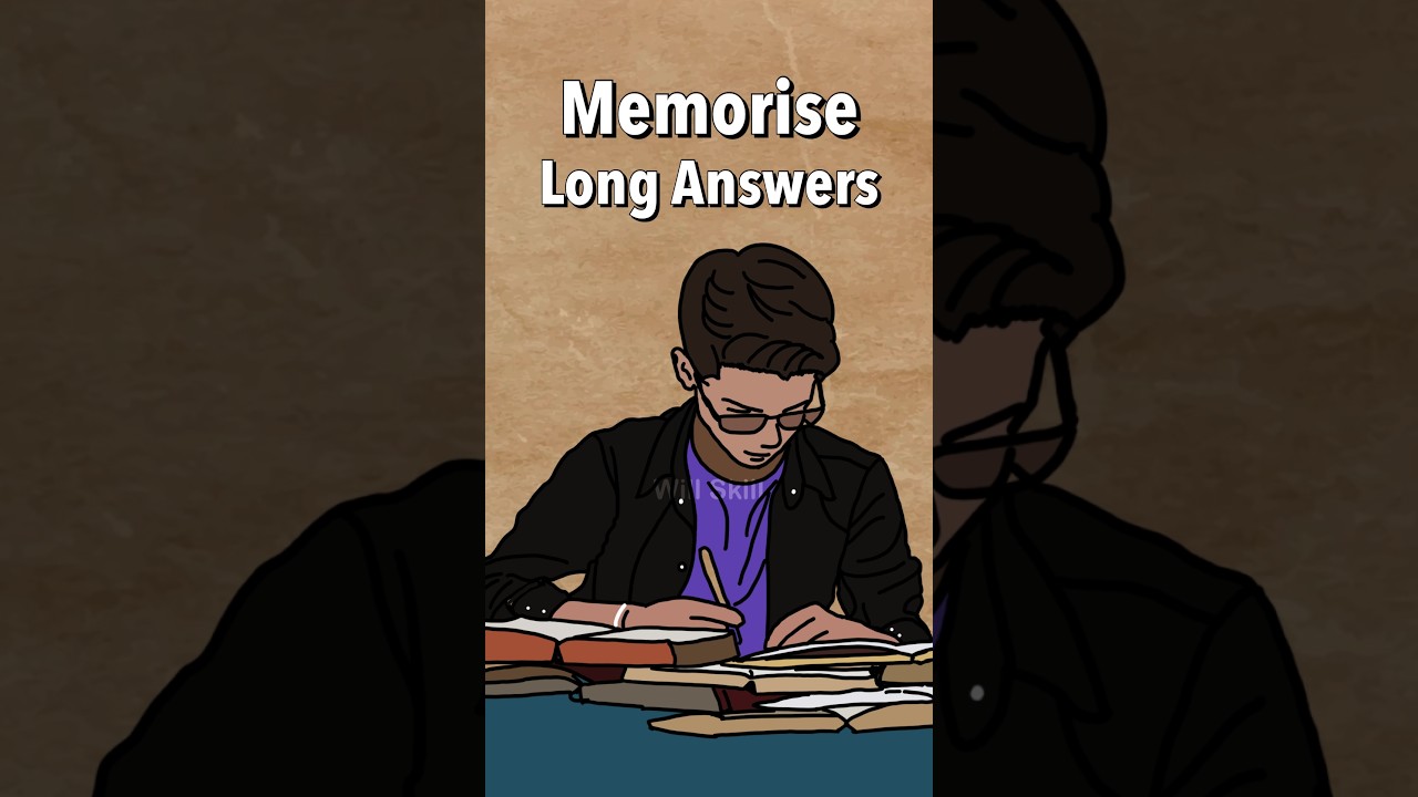 How to Learn long answers quickly #studytips #shorts