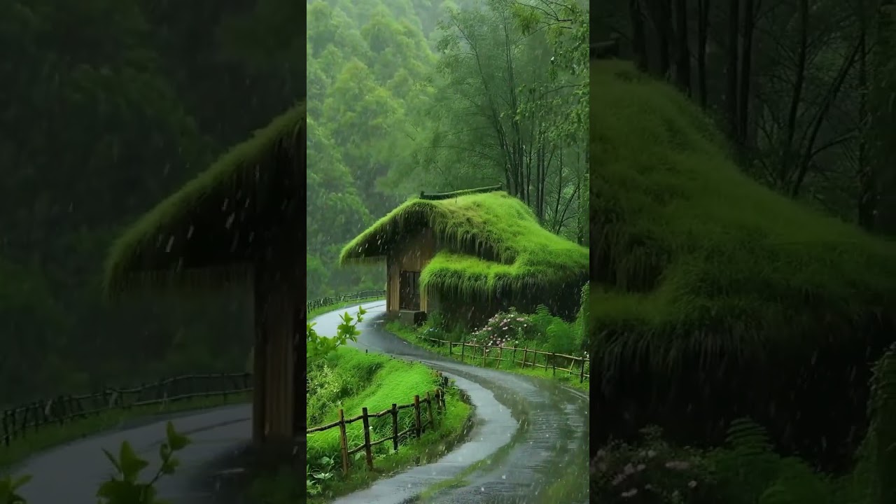 beautiful nature rain #naturalbeautylovers #viralvideo #youtubeshorts