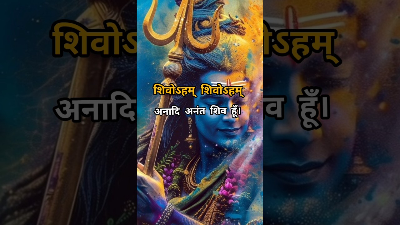 Niravana Shatakam stotram Lord Shiva #shorts #trending #mahadev #shivmantra#shiv #om #stotram#status