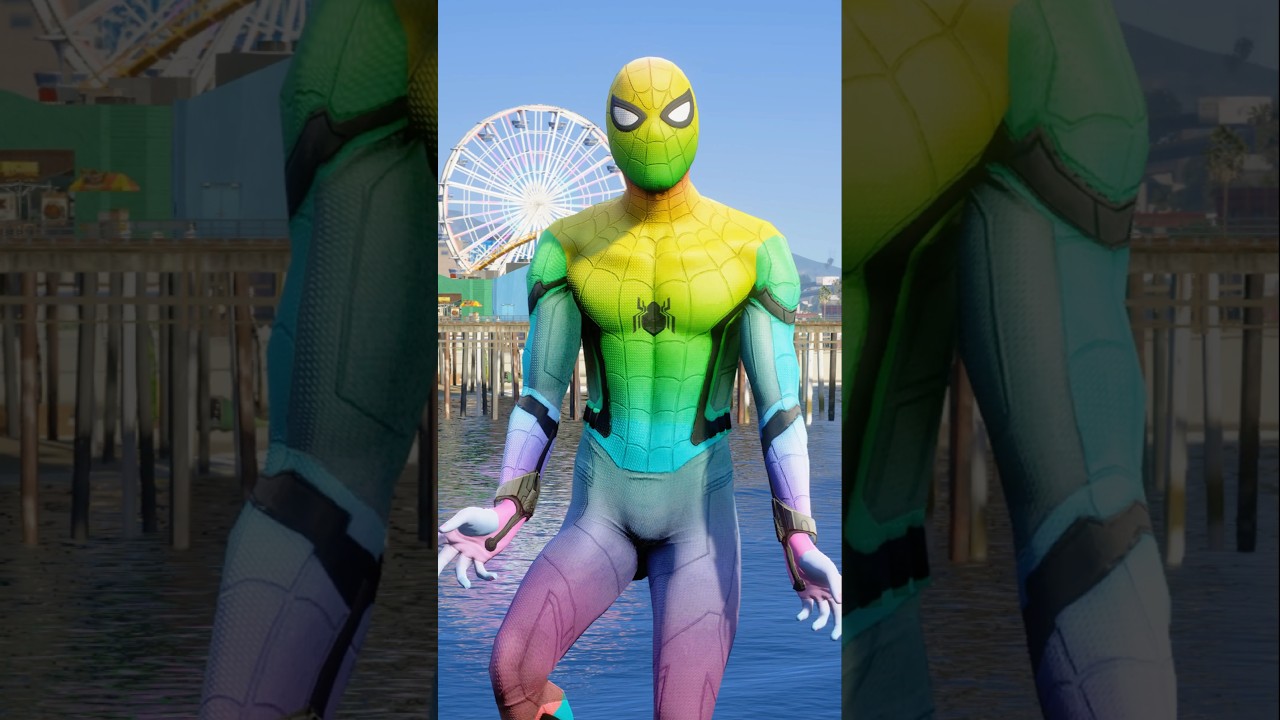 FUNNY SPIDER-MAN DANCE #spiderman #gta5 #shorts