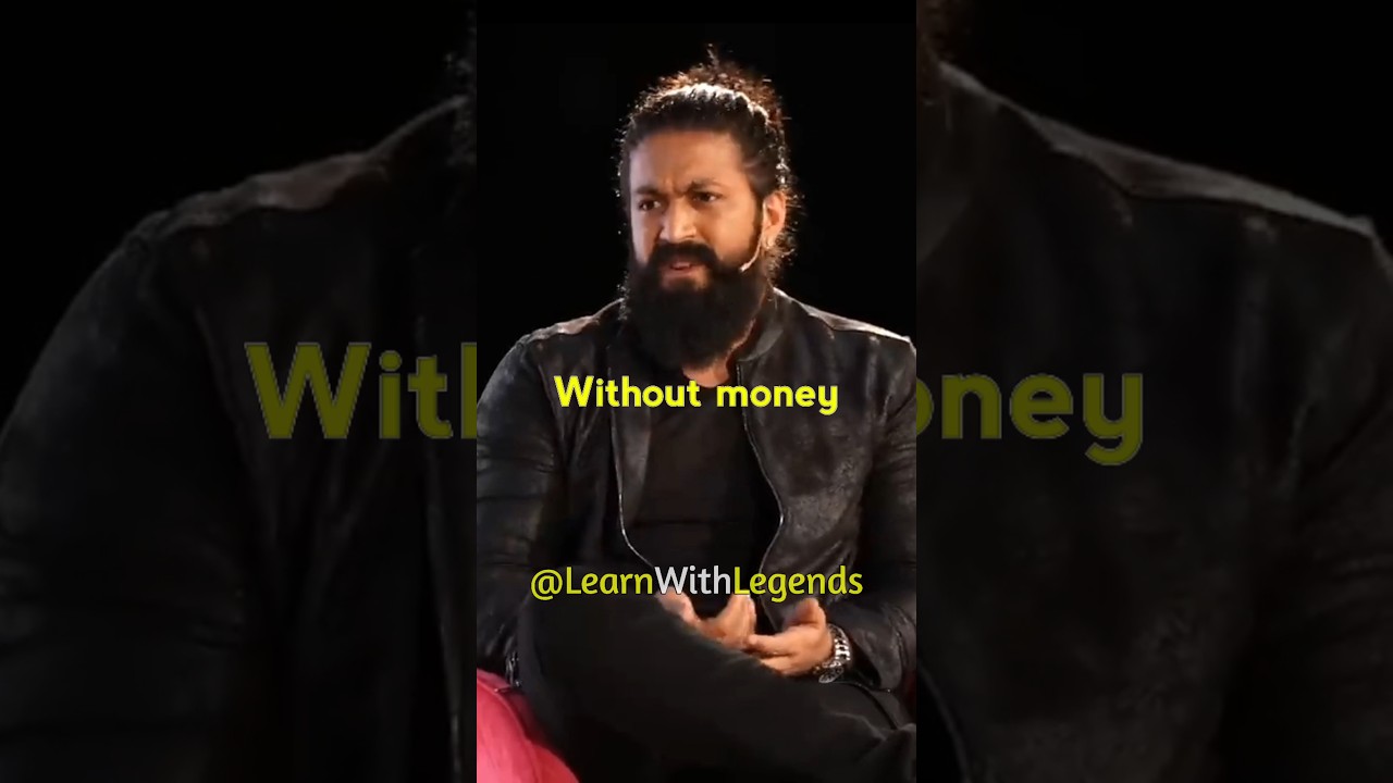 Without money nothing happens - Yash (Rocky Bhai) motivational speech #shorts