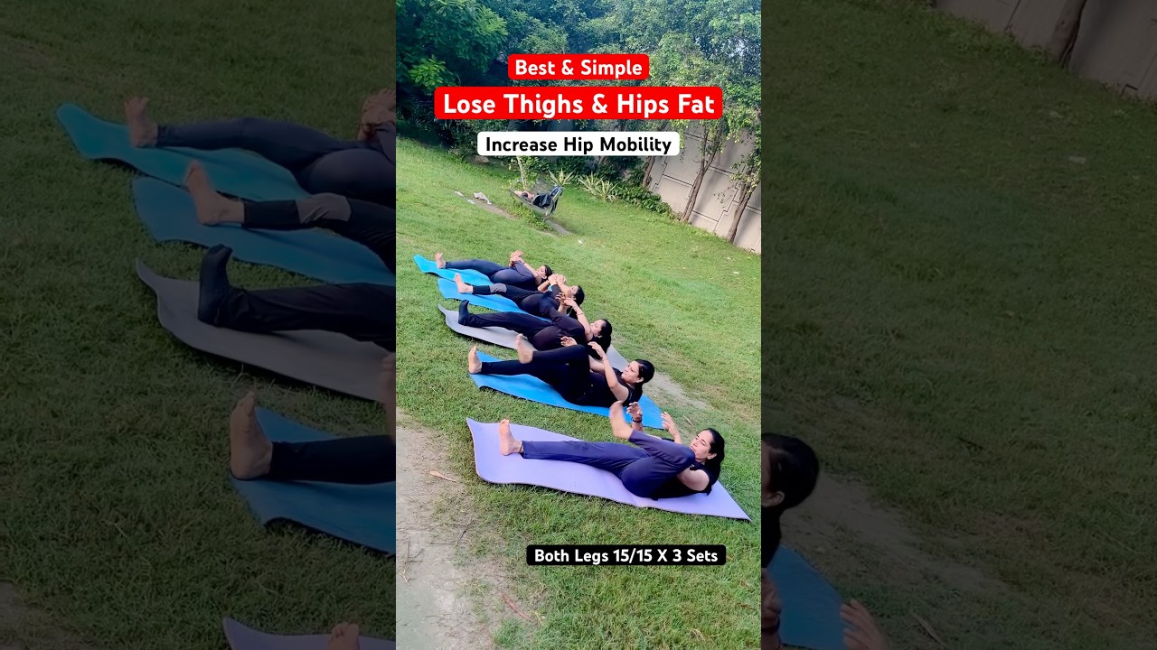 Yoga for THIGHS & HIPS Fatloss / Online Yoga classes for weight loss & Fatloss / #ytshorts