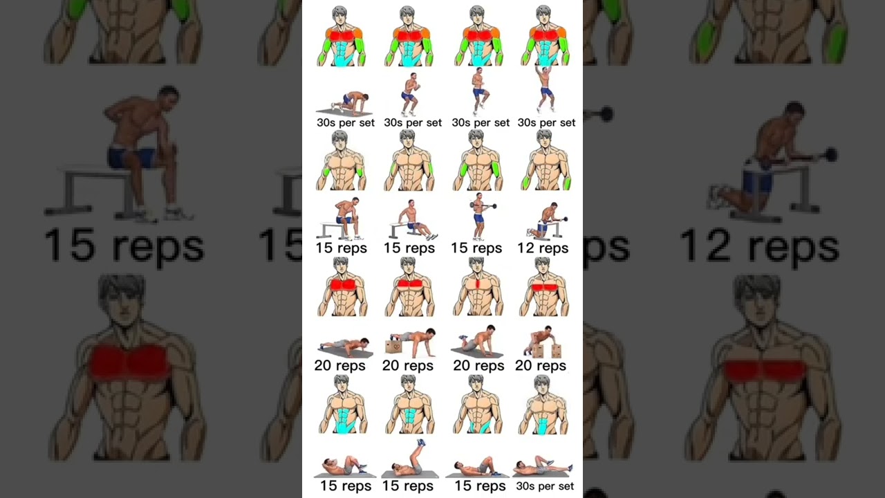 upper body workout at home for male's #fitness #shorts #exercise #workoutathome #beginners #mal