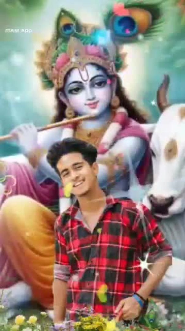 Anik Chowdhury_Happy Janmashtami_Shri Krishna Govind hare Murari_💝 _anikchowdhury _youtubeshorts ❤️(