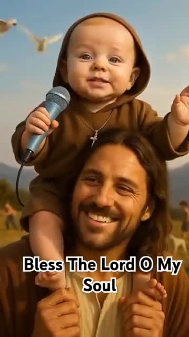 👶🎶 Baby Sings with Jesus ✝️ _ ✨ Bless the Lord O My Soul 🙏 _ Heart-Melting Worship 💖 _Shorts(360P)