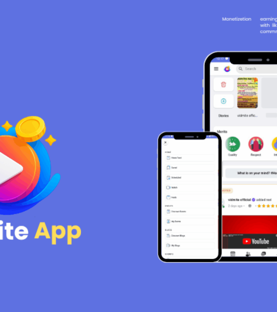 Purple Pink Gradient Mobile Application Presentation (1024 x 500 px)
